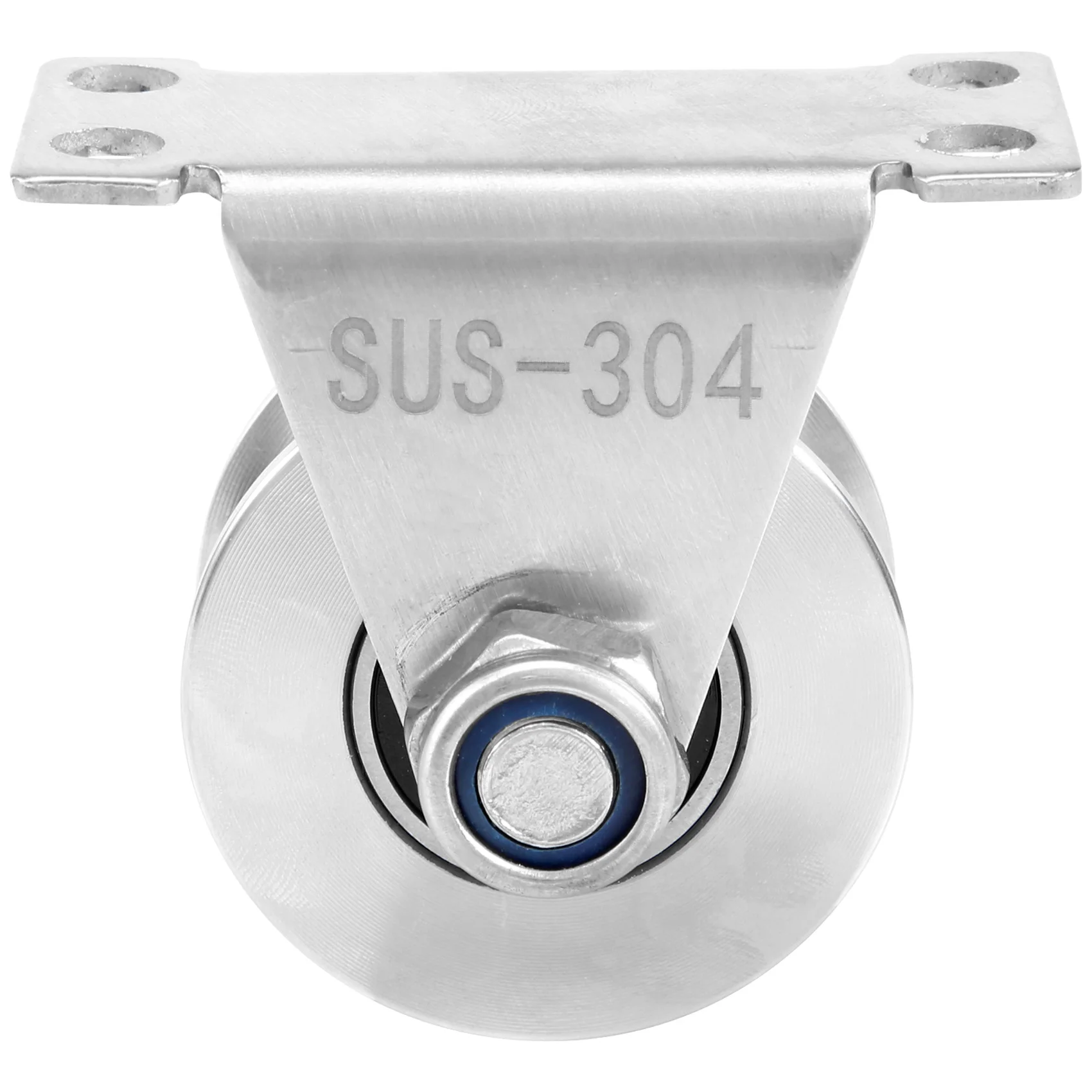 

1Pack U-Type Stainless Steel Pulley Block Mute Bearings Groove Sliding Roller Track Wheel