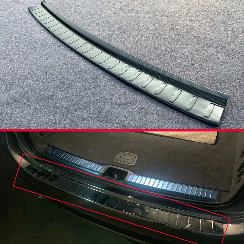 For Mercedes-Benz GLE-Class V167 GLE350 450 2019-2020 Stainless steel rear bumper protection window sill outside trunks decorati