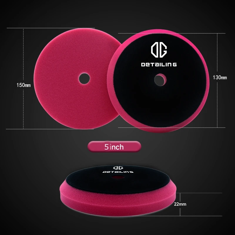 Detail lierung Auto Polieren 5 Zoll 6 Zoll Wachsen Polieren Schwamm Pads für Auto Radnabe Politur Polieren Wachs schaum Polierer