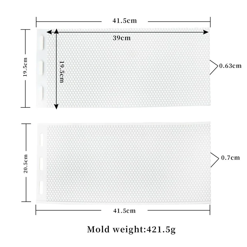 لتقوم بها بنفسك العسل شمع النحل آلة سيليكون الأساس شمع العسل ورقة قالب مرنة شمع العسل الأساس الصحافة قالب شمعة النحل #4
