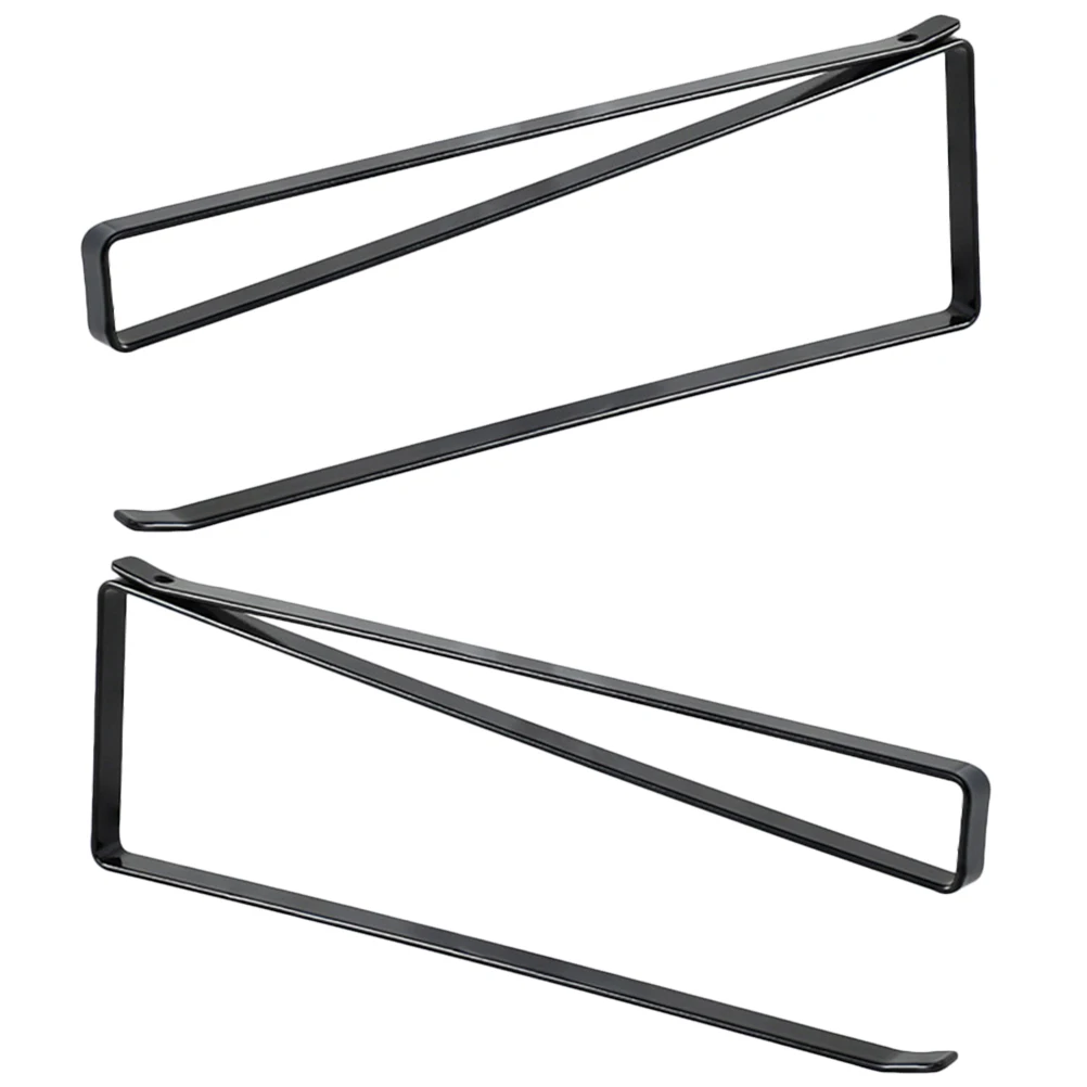 

2Pcs Roll Paper Holder Under Cabinet No Drilling Iron Napkin Towel Hanger Heavy Duty Kitchen Towel Dispenser Toilet Paper Holder