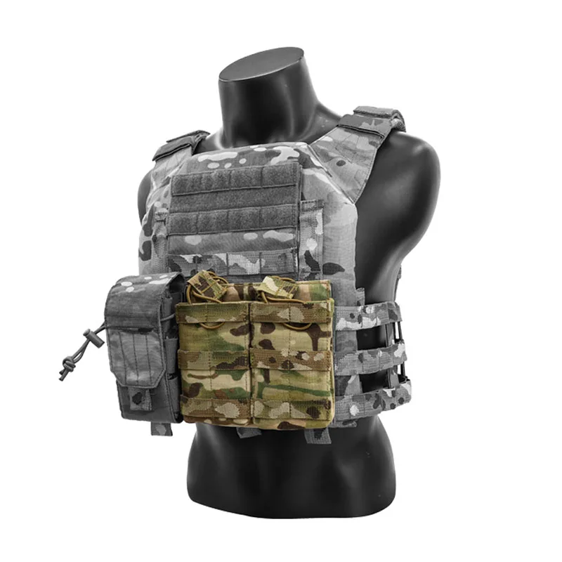 Poudres de camouflage double Mag, sport de plein air, sport de plein air polyvalent, insert de sport avec emballage, Molle 556