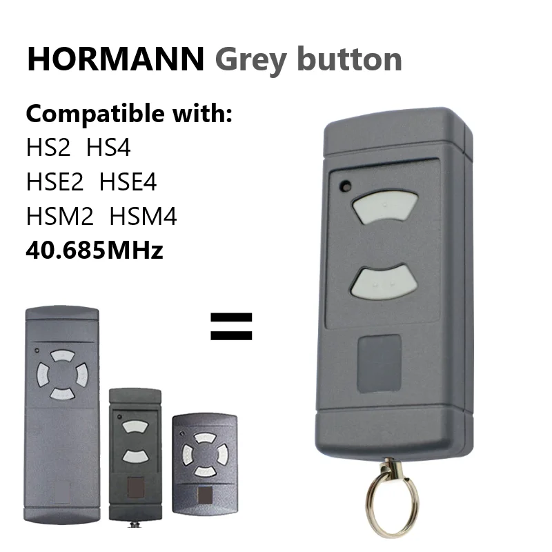 NEW HORMANN HSE2 HSE4 HSM4 Handheld Transmitter Hörmann 40MHz Remote Control Grey Button For electric Garage Door remote control