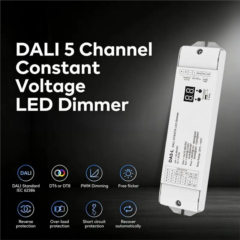 hrbaj-da5-l-led-strip-light-tape-dali-for-rgb-for-rgbcct-dtls-dt6-dt8-led-dimmer-12v-48vdc-controller-constant-voltage-driver