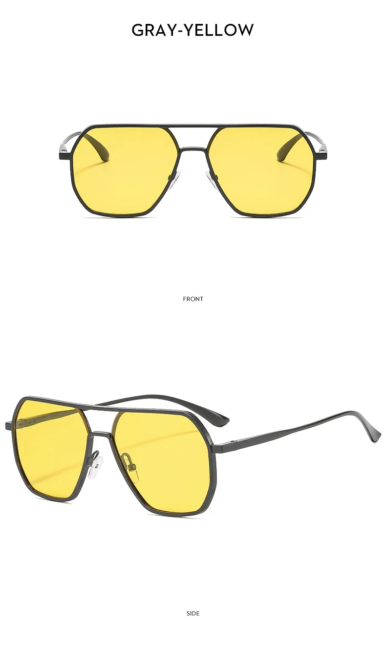 Neue Fashion Square Polarisierte Sonnenbrille Für Frauen Männer Retro Metall Rahmen Sonnenbrille Hohe Qualität Shades UV400 Brillen – Detail 9