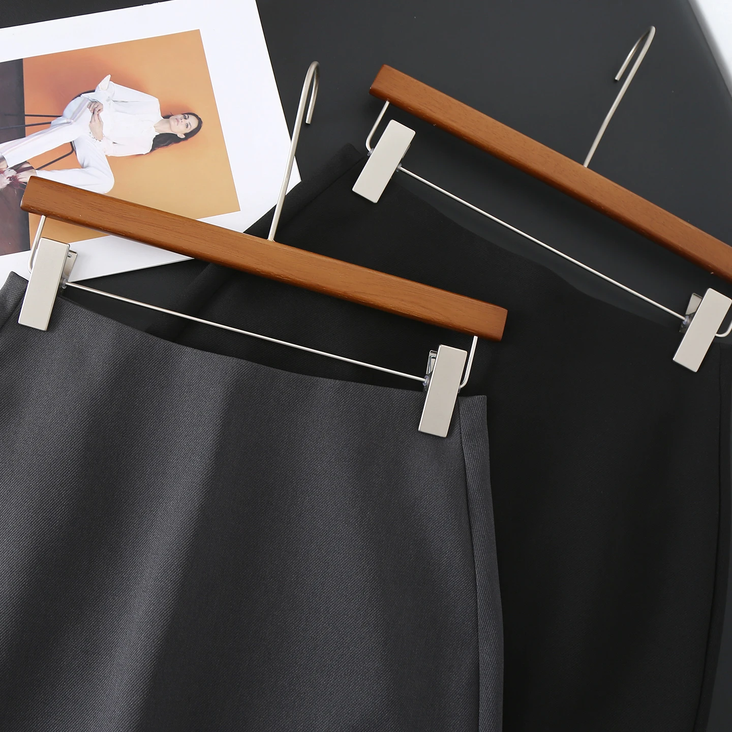 

Модный костюм с высокой талией и вышивкой букв, юбка для похудения, юбка трапециевидной формы, женская деловая антистатическая осенняя юбка Dr