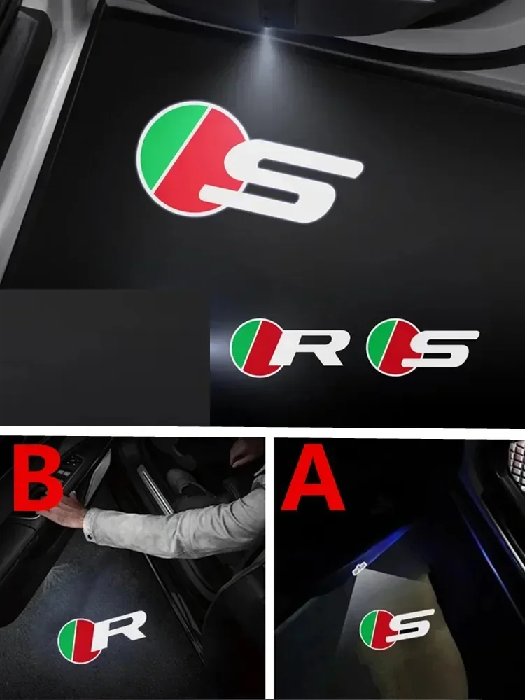 

2Pcs For Jaguar R S Sport Logo F-TYPE F-PACE I-PACE XF XE XJ X-Type LED Car Welcome Door Light Laser Courtesy Projector Lamps