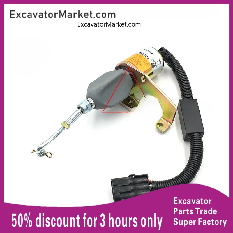 

Excavator Spare Liugong 50cn 855n 856 flameout solenoid valve Cummins flameout switch 4942879 loader accessories