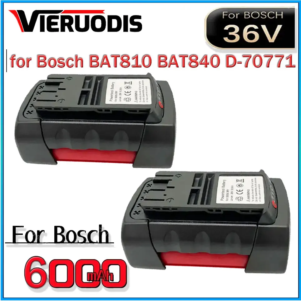 

For Bosch 36V 6.0AH/9.0Ah Li-ion Replacement Battery for Bosch 2607336003 2607336108 BAT810 BAT840 D-70771 Power Tool Battery