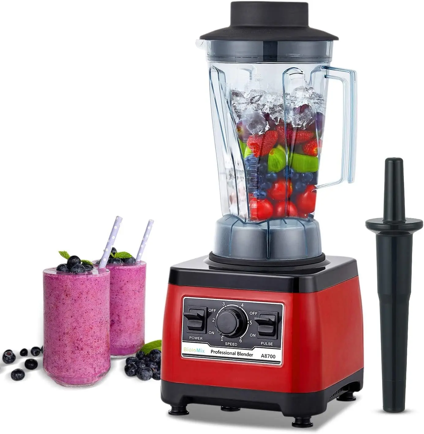 

Heavy Duty Professional Blender, Peak 2200W Commercial Grade Bar Blender With 70Oz Container For Shakes, Smoothies, Ice Crushing