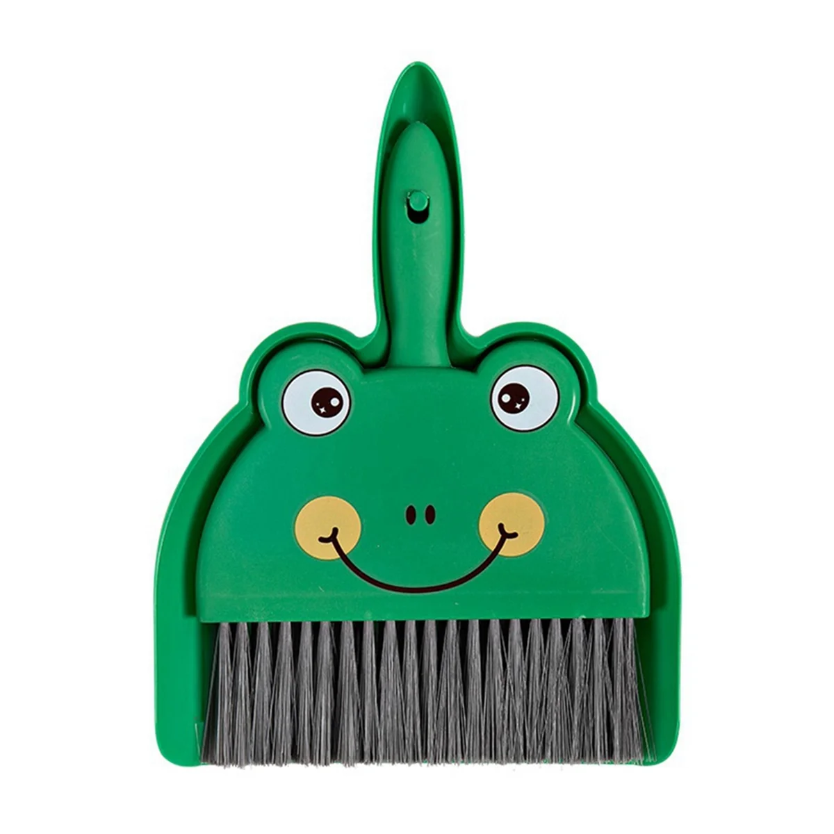 Mini Broom Dustpan Kids Cute Cartoon Small Cleaning Set Pretend Play Toys Toddler Little Housekeeping Helper Set Frog