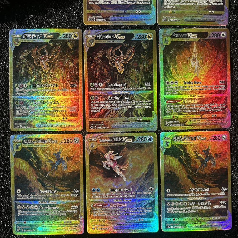 1/8 Stück Diy PTCG Pocket Collection Karten Lightning Card Gold Crown Ultra Rare Charizard Classic Game Anime Ex Card Geschenk