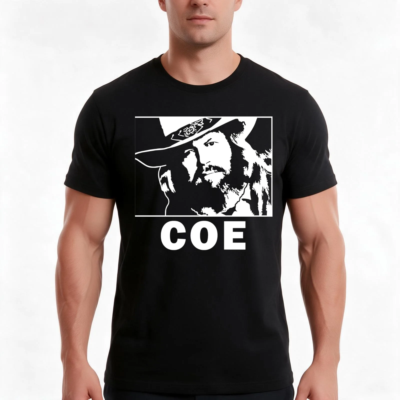 David Allen Coe - Country Music Legend T-Shirt, Summer Casual Cotton Tee, Oversized Streetwear Tops, Vintage Graphic Print