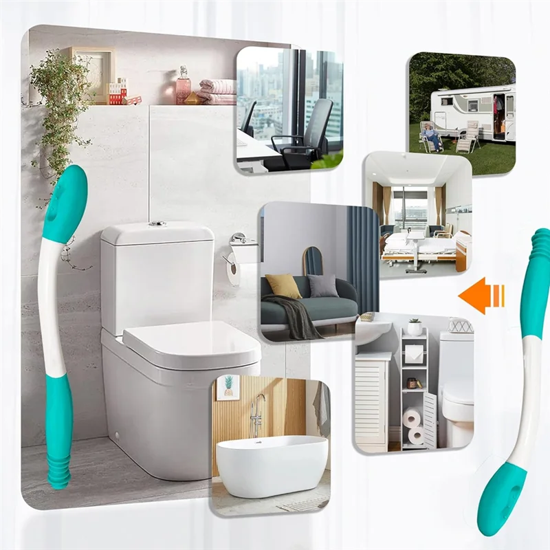 ABMK 2Pcs Toilet Aids For Wiping-15.7In Long Reach Comfort Butt Wiper Tools - For Disabled,Elderly,Pregnant,Overweight People