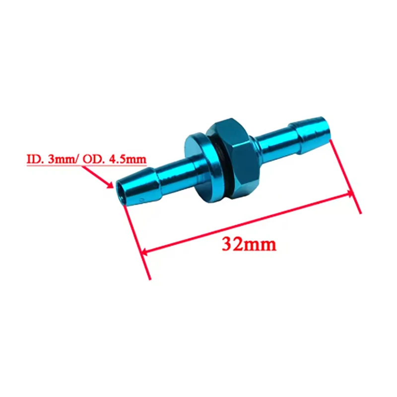 1Pcs M6 Water Nozzle Aluminum Drain Outlet Nozzle Water Cooling Nipple Faucet for RC Jet Boats DIY Upgrade Connecting Part