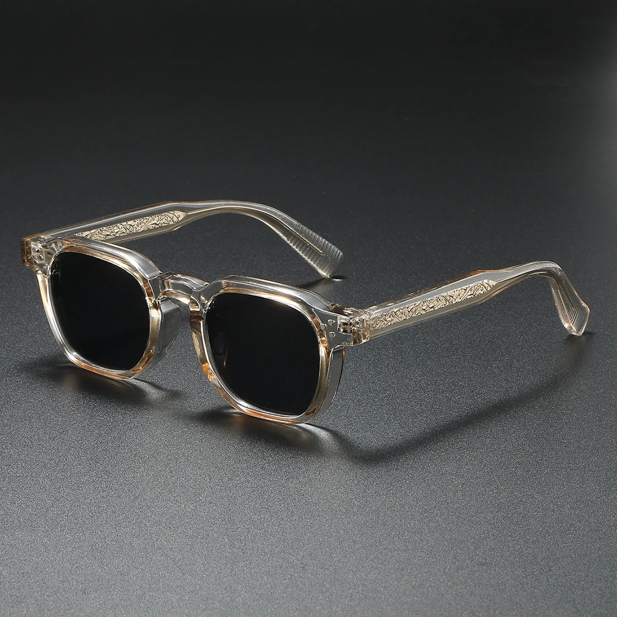 Retro Small Circular Sunglasses Men Punk Propionic Luxury Brand Design Sun Glasses Women Business Party Eyewear UV400