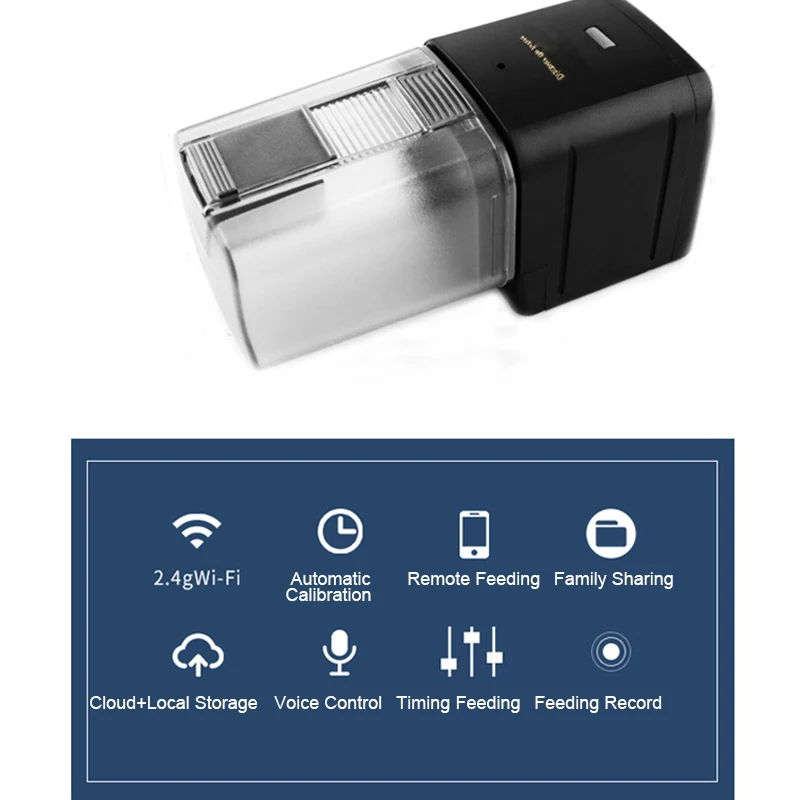 Automatic Aquarium Fish Tank Food Feeder Timing/Wifi Wireless Intelligent Mobile APP Voice Control Remote food dispenser
