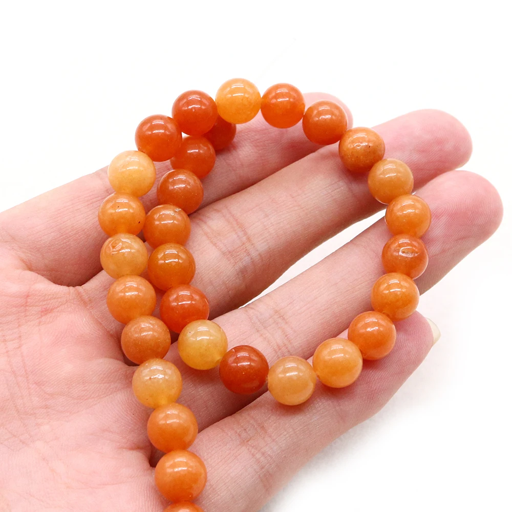 

Натуральный полудрагоценный камень, красный авантюрин, круглые бусины-разделители для изготовления ювелирных изделий, ожерелья, браслетов, аксессуары, подарок
