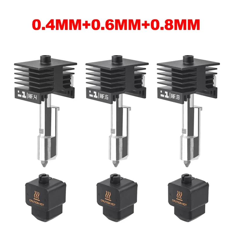 Upgrade High Flow Hotend Kit voor Bambu Lab H2D 0.4/0.6/0.8mm Nozzle H2D High Flow Hot End voor Bambu Lab H2S voor 3D-printer onderdelen