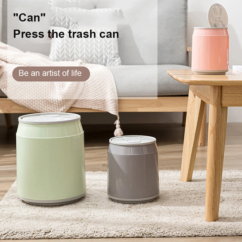 House Accessories Nordic Style Dustbin Personality Small Paper Basket Desktop Home Living Room Storage Bucket Creative Cute Home