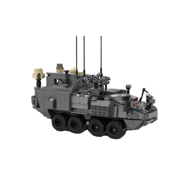 Small Particle Building Block MOC-161487 Armored Vehicle Assembly Block 715PCS Puzzle Education Birthday Christmas Toy Gift