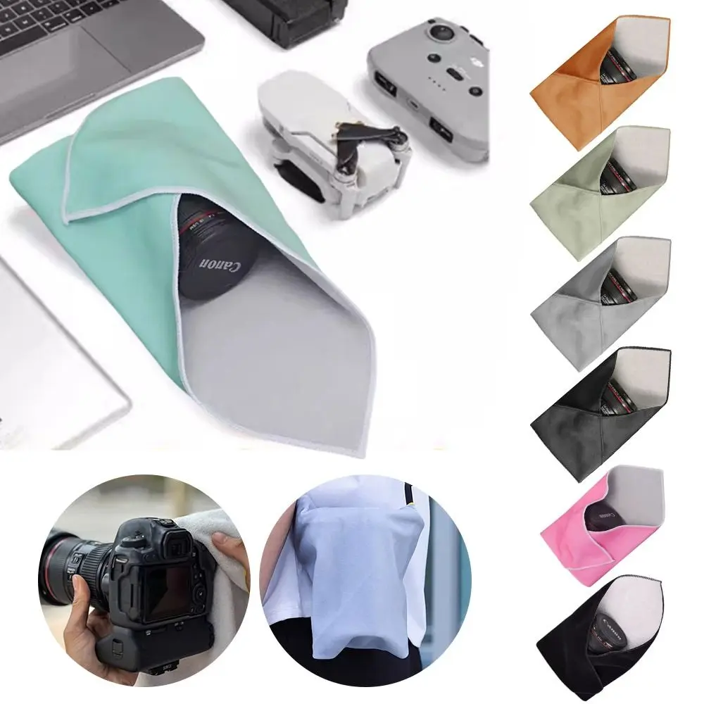 Universal Foldable Camera Protective Wrap Universal Self-Adhesive Camera Hundred Sticker for Screen Lens Clean Wipes Cloth