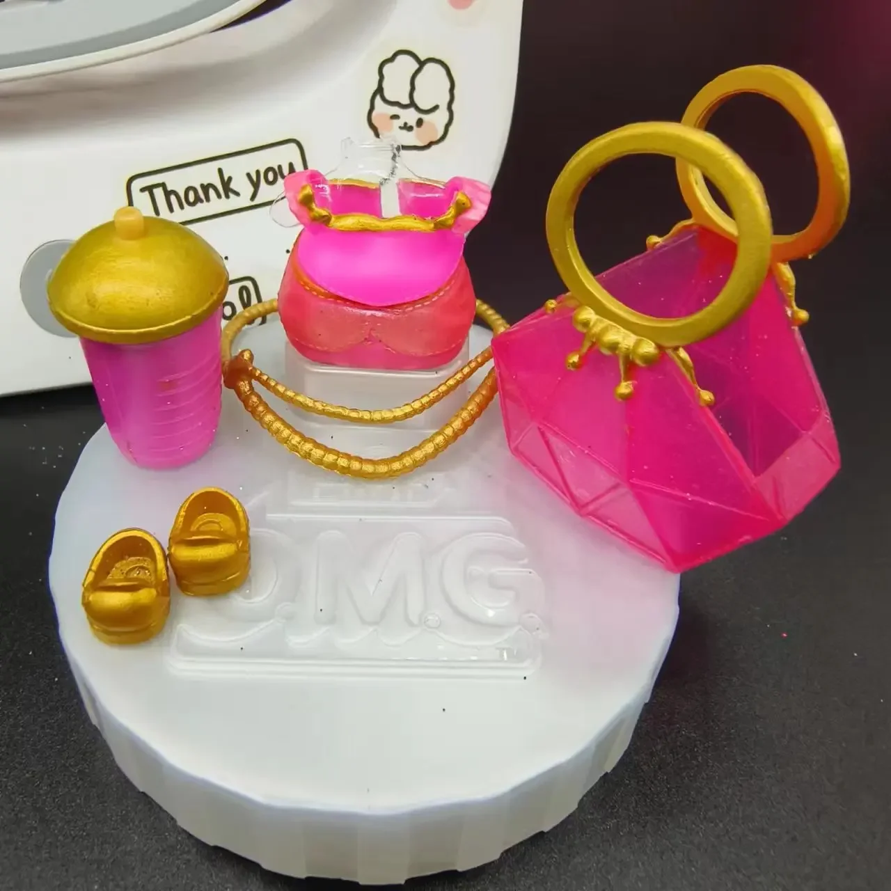 LOL doll accessories set doll doll DIY accessories including doll clothes, shoes, glasses, milk bottle accessories