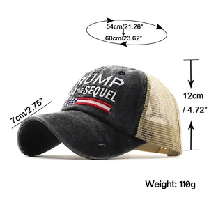 American presidential hat Trump 2024, hat makes large America again, republican hat Donald Trump, mesh embroidered witch, a must see 10 Main Sales Donald Trump Cap - №2