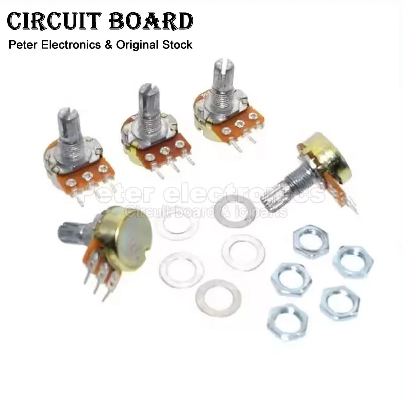 10pcs WH148 Single Duplex Potentiometer 10K 15MM 20MM B1K 2K 5K 20K 50K 100K 250K 500K 1M icpart