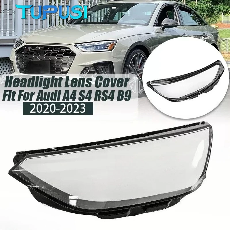 

Headlight Shell Lens Cover Headlamp Transparent Lampshade Plexiglass For Audi A4 A4L S4 RS4 B9 PA B8.5 2020-2023