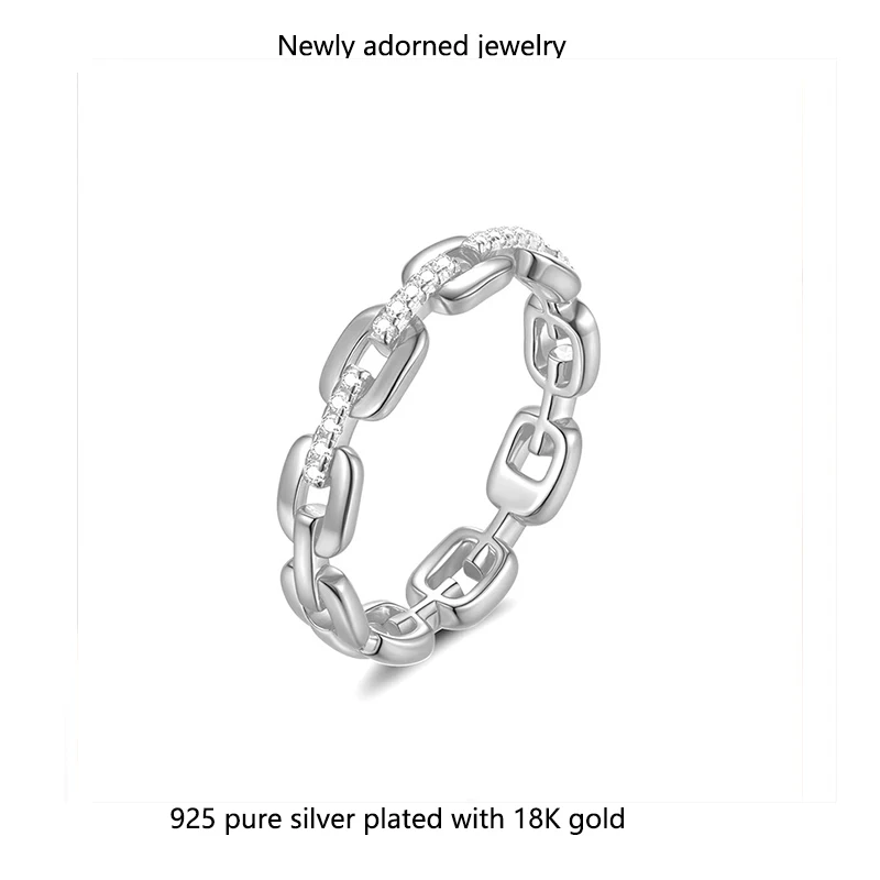 

European and American cross-border bestseller 1.0mm moissanite ring electroplated design trendy exquisite fashion high-end feel