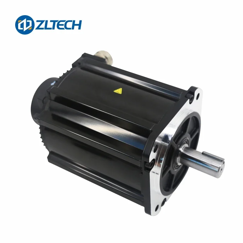 Shenzhen ZLTECH Nema51 48V 3000W 19N.m 3000RPM brushless servo motor with 2500 wire encoder for robot arm support customize