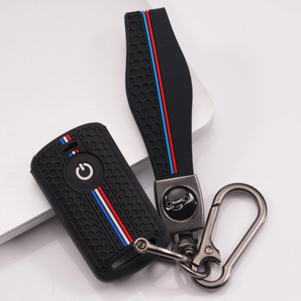 Smart Key Shell With Wrist Strap For Honda PCX ADV Forza NSS Vario Click Scoopy Shock Absorbing Reliable Protection Non Slip