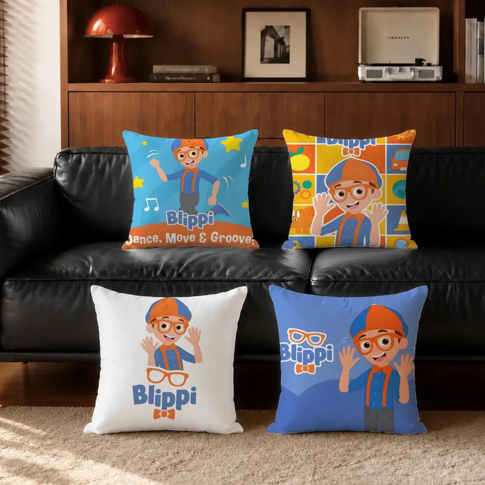series Blippi Cushion Cover Cushion Cover Set  50x50 45x45 40x40 Pillowcase Decorative Sofa Home Decor