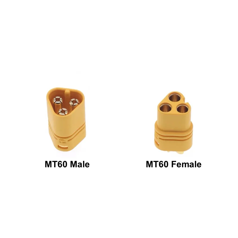 MT60-M/F lithiumbatterij Modelvliegtuigconnector MT60 mannelijke en vrouwelijke grote stroom met draaddockingstekker