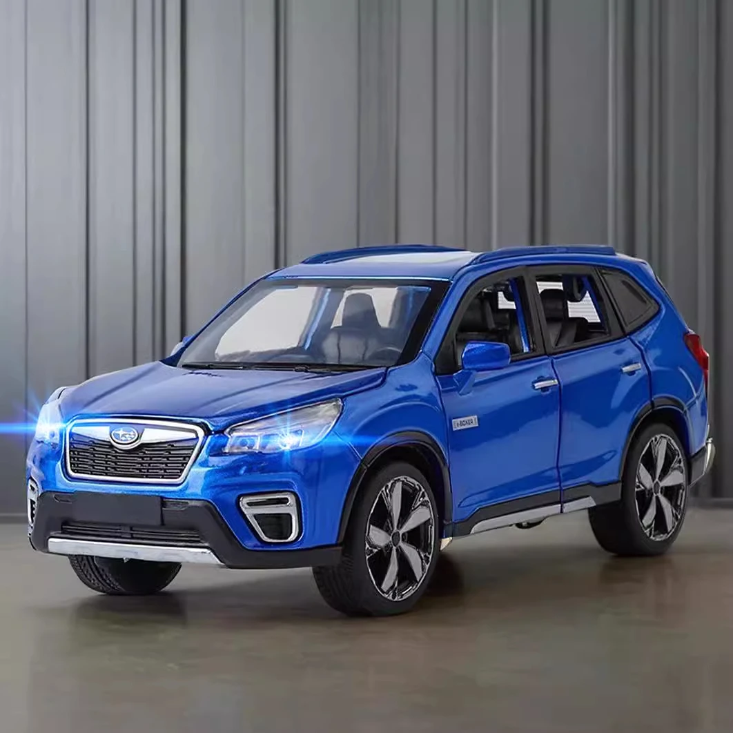 

Модель автомобиля 1:30 Subaru Forester SUV из сплава, литая металлическая игрушка, модель внедорожника, имитация звука и фото, детские игрушки, подарок A934