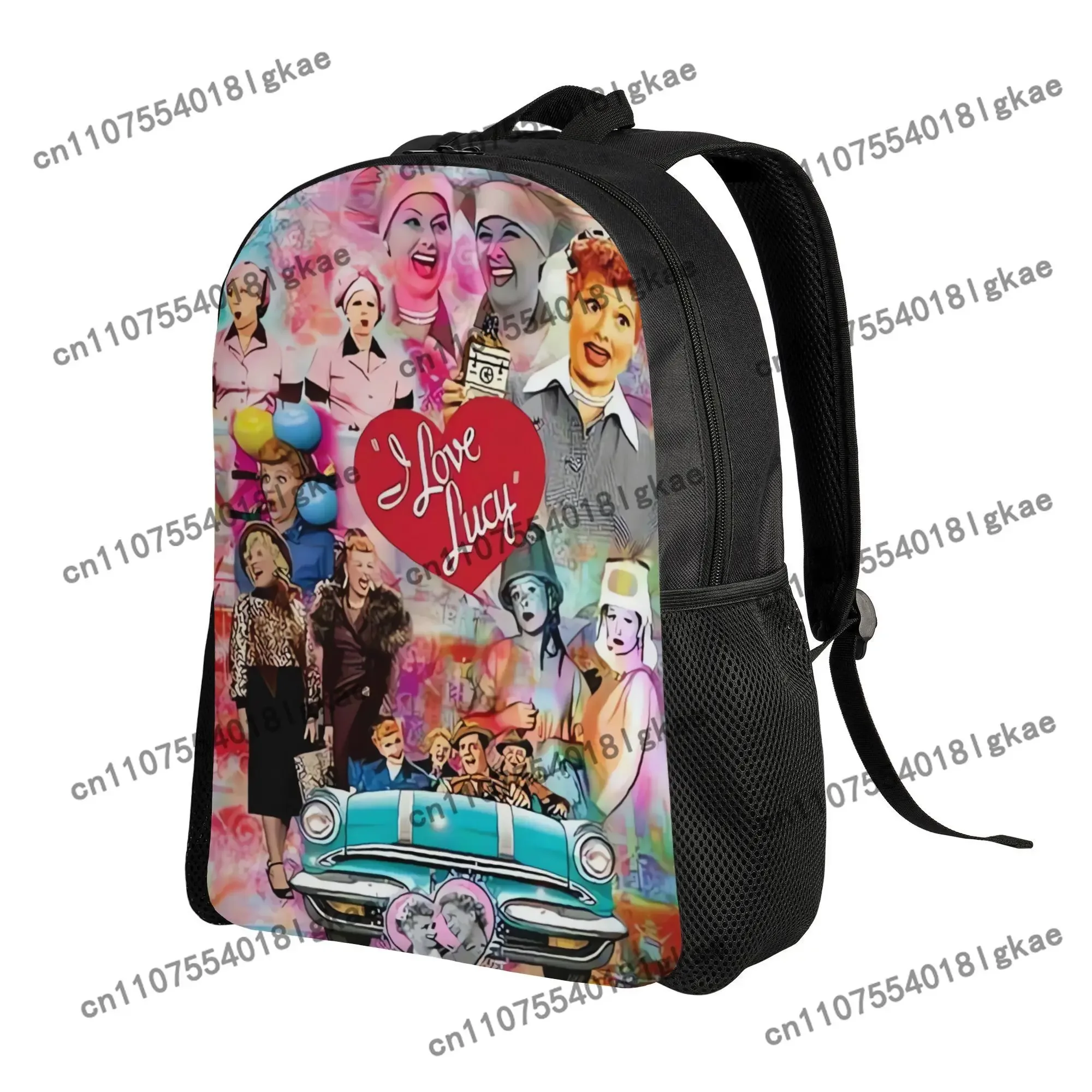 I Love Lucy Classic Single Layer Backpack - Iconic TV Show with Lucy & Ethan Skapek - Casual for Commuting, Travel & Weekend - S