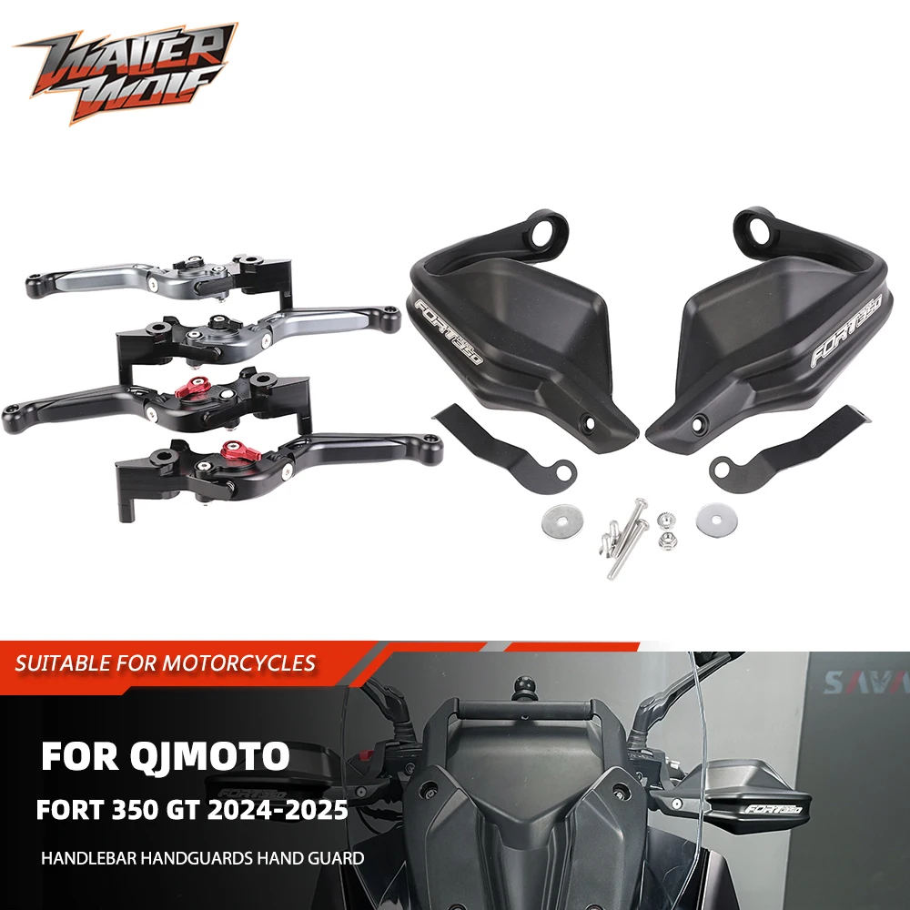 

Motorycle Handlebar Handguards Hand Guard Foldable Extendable Handle Hand Control Levers Kit For QJMOTO FORT 350 GT 350GT 2025
