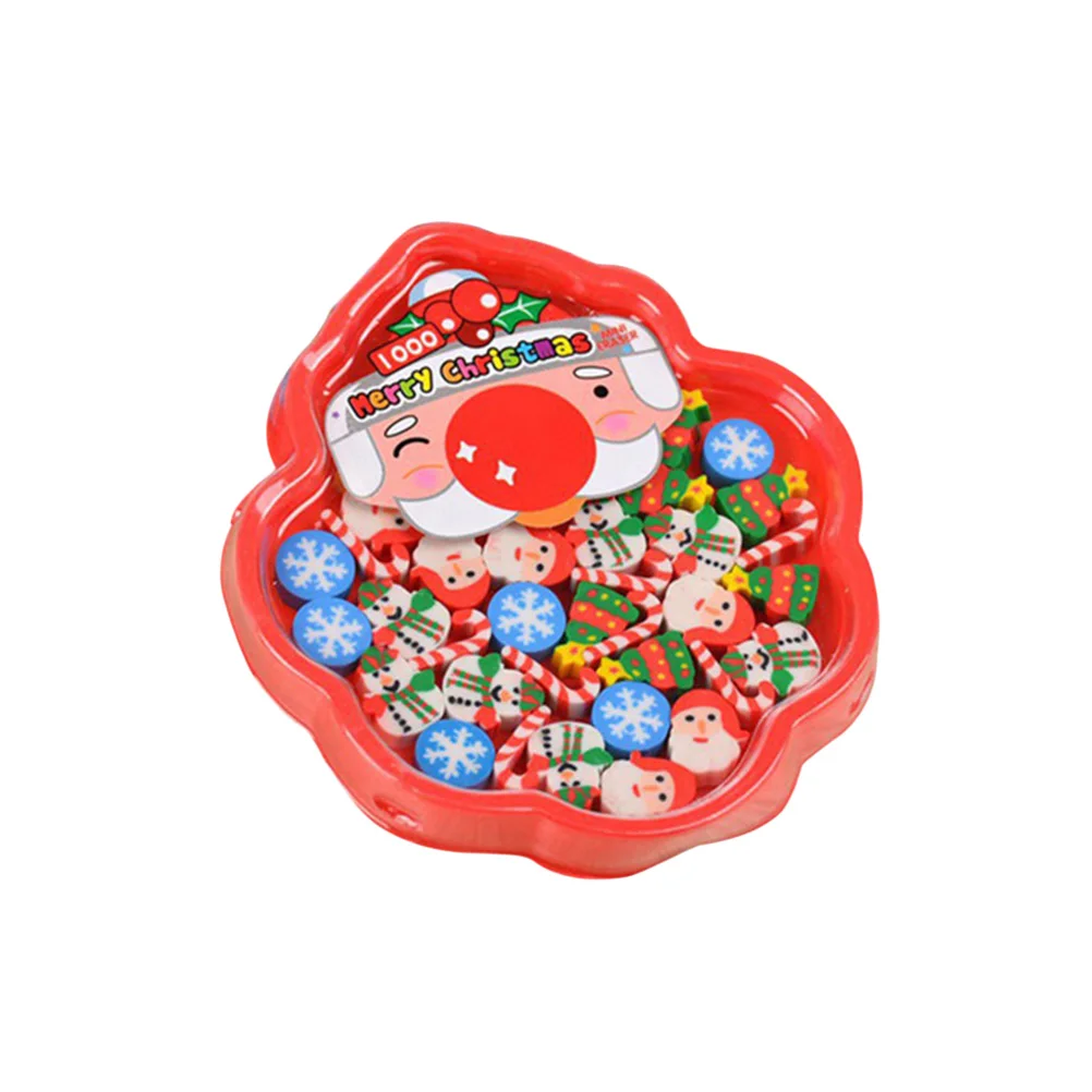 

Christmas Santa Shape Pencil Erasers For Kids Pencil Erasers Holiday Party Favors School Office Supplies Decor