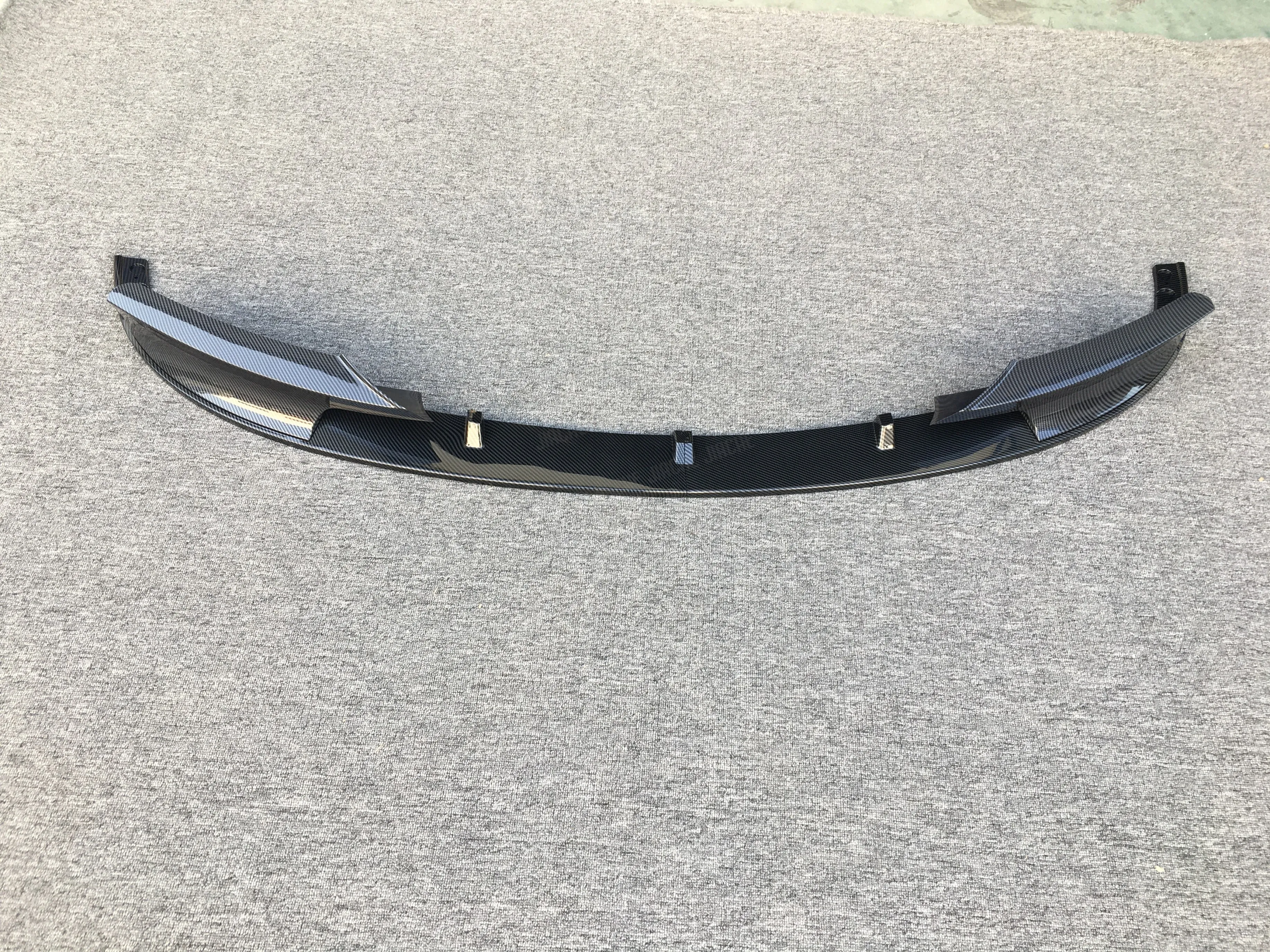 JIACHE Car Front Bumper Lip Spoiler Splitter Gloss Black For BMW 3 Series F30 M SPORT 2012-2018 ABS Carbon Look Matt Black