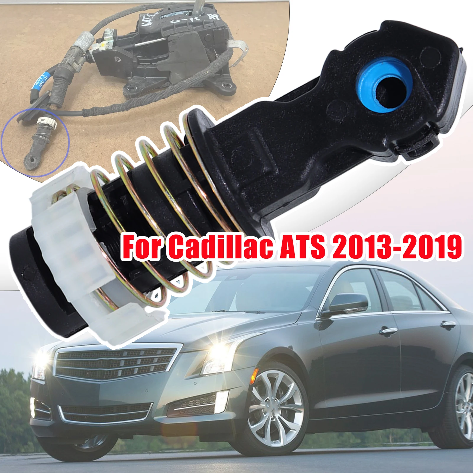 

For Cadillac ATS 2013-2019 Automatic Transmission Range Selector Lever Cable Gearbox Linkage End Adjuster Connector Replacement