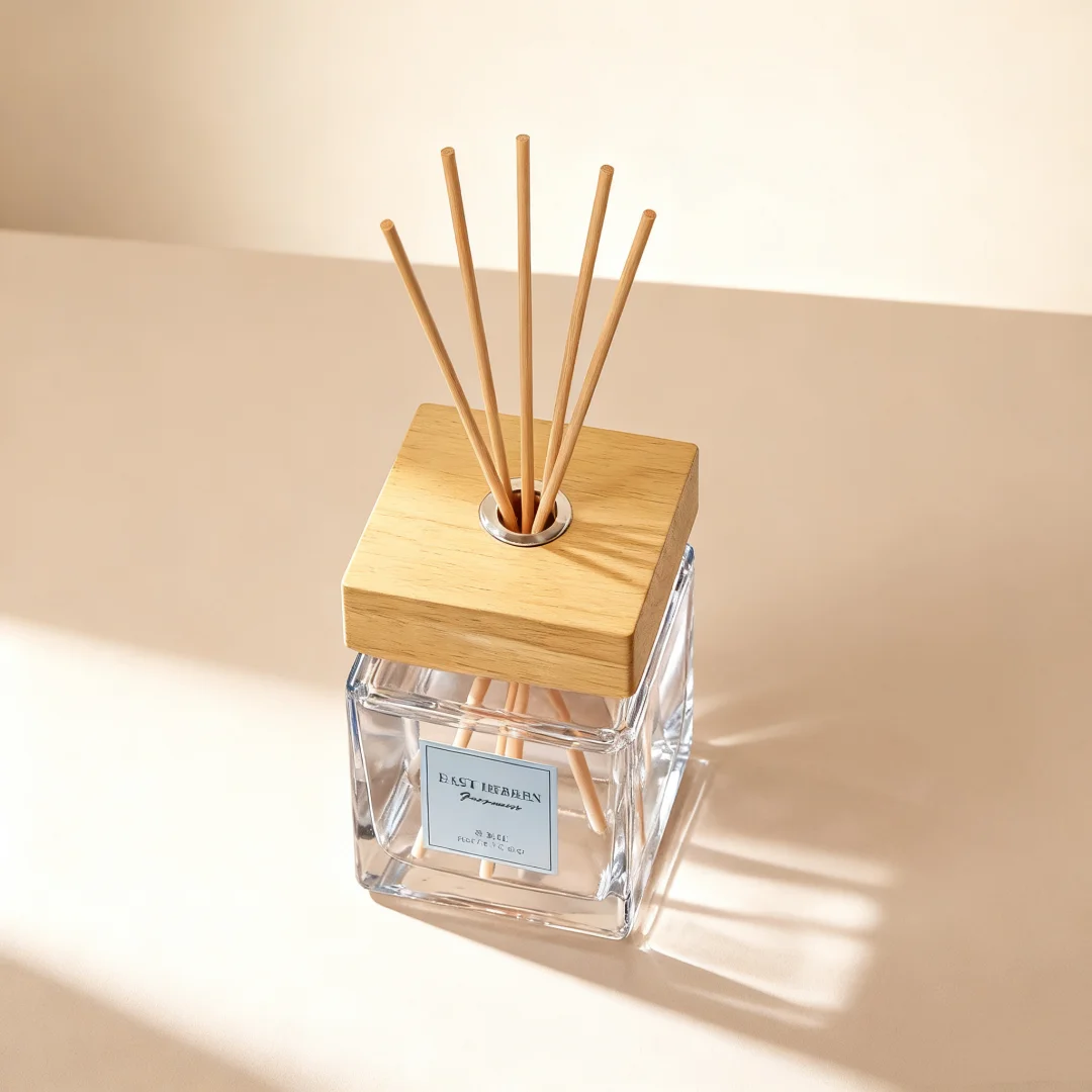 200ml Flameless Home Fragrance Room Shangri-La White Tea Rose Fragrance Oil with Reed Diffuser Stick Home Air Freshener Decor