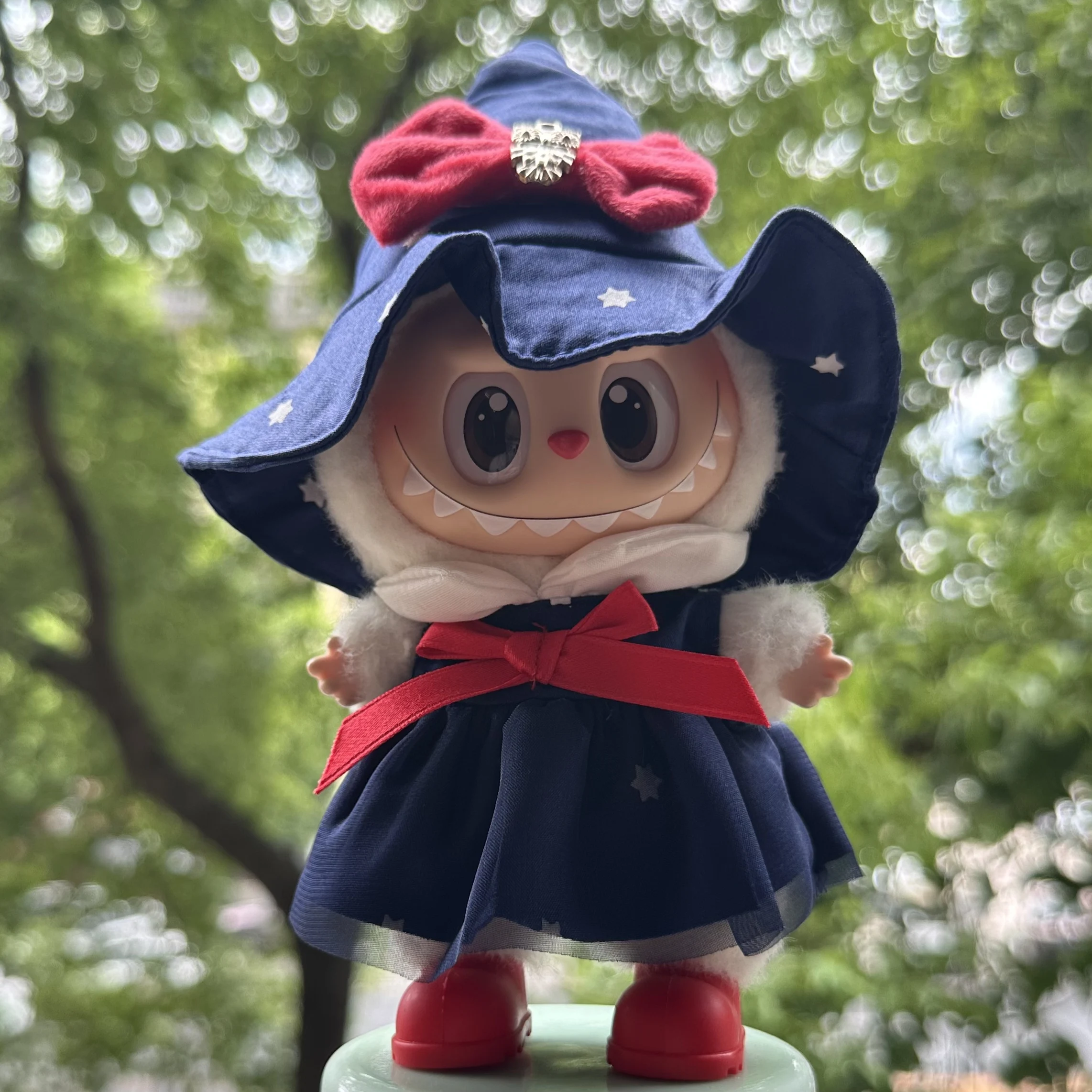 

High-end handmade doll clothes magical little witch Halloween little witch suitable for 15-17cm labubuV1V2V3 cute gift