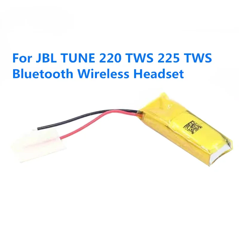 2pcs 3.85V 22mAh Battery For JBL TUNE 220 225 TWS 225TWS 220TWS TUNE220 TUNE225 TWS Bluetooth  Headset Battery 2-Wire