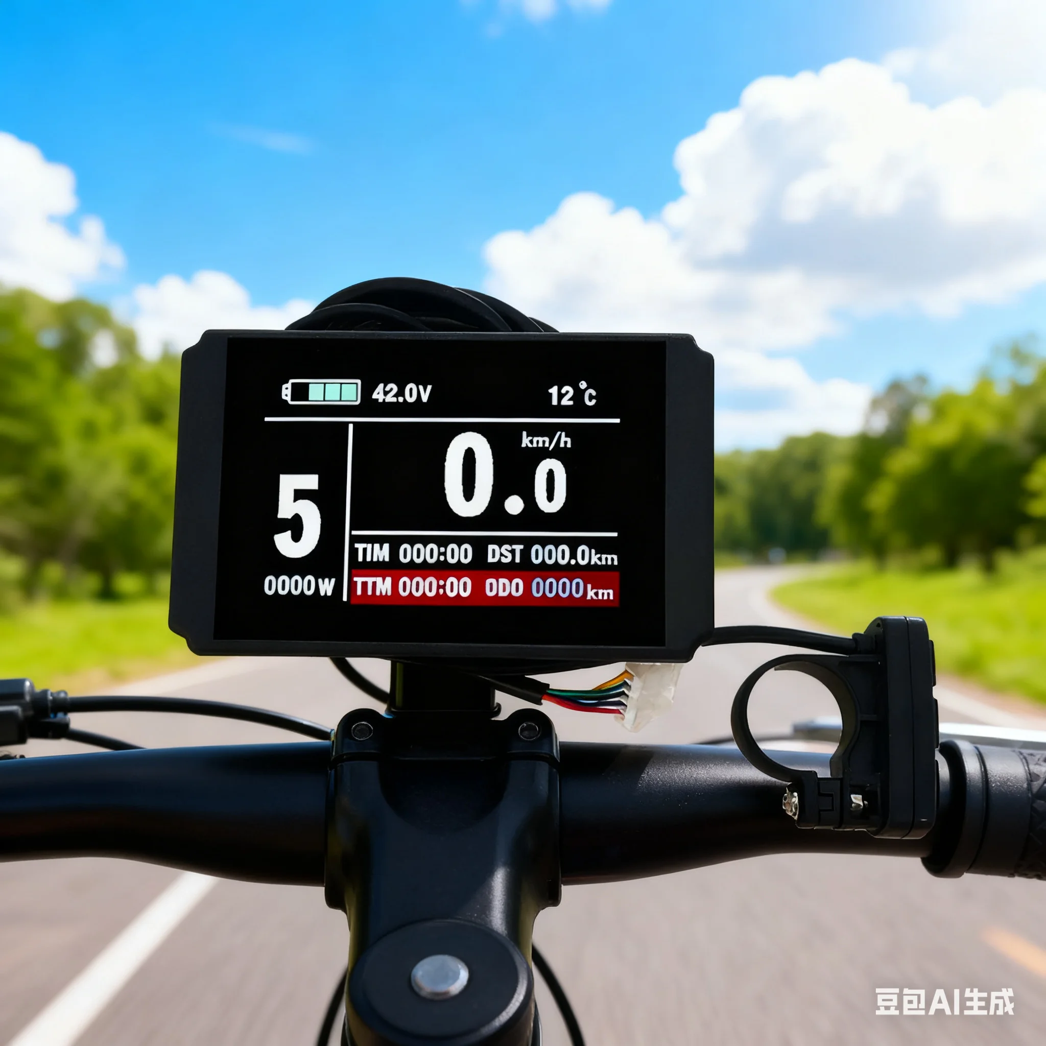 

For KT Electric Bicycle Display Dashboard KT-LCD8H 72V Control Panel LCD Speedometer Instrument SM Connector E-bike Parts