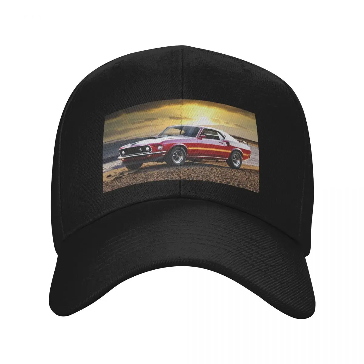 1969 Ford Mustang Mach 1 'Cobra Jet' Baseball Cap Anime Hat Gentleman Hat Hats Man Women's