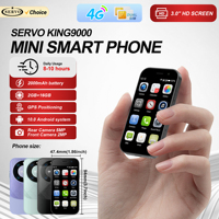SERVO KING9000 Android Mini Smart Phone Face ID 2GB RAM 16GB ROM Play Store Dual SIM Standby 4G LTE 3.0\