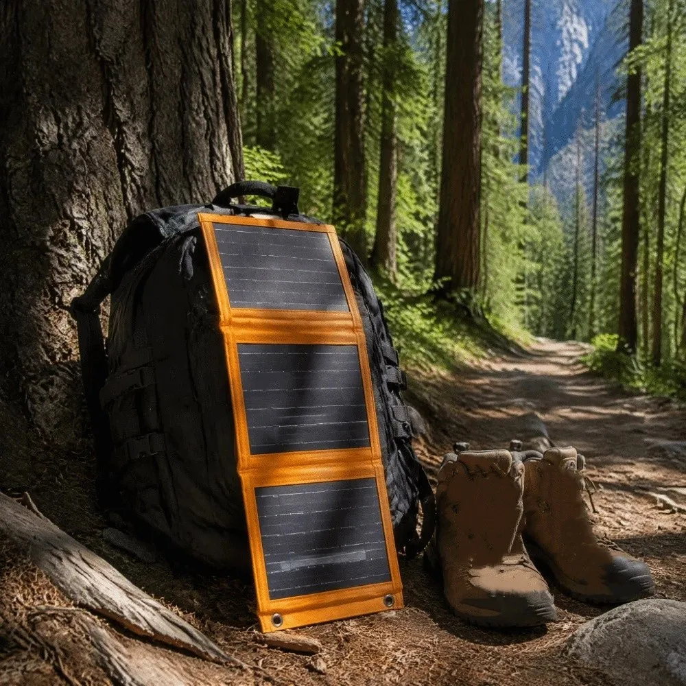 USB Port Solar Panel Charger Flexible Design Waterproof Foldable Solar Panel 10W 5V Solar Panel Kit Portable Solar Charger
