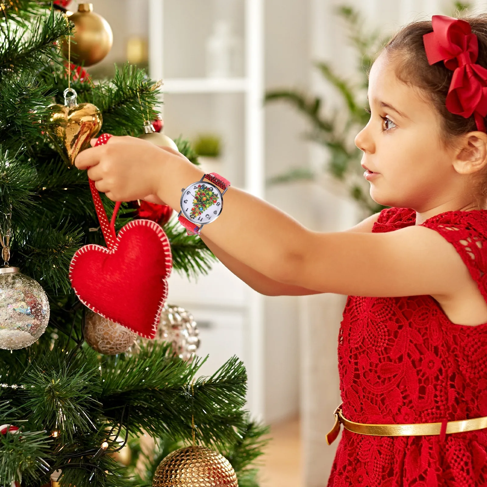 

Женские модные кварцевые наручные часы в стиле снежинки из искусственной кожи, элегантный рождественский подарок с подвеской, очаровательные часы для досуга