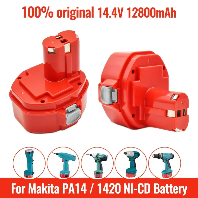 Compatible with Makita 14.4V Ni-Cd 4800mAh-12800mAhCordless Drill Batteries ML9120, 1220, 1420 ,14.4V Rechargeable Batteries